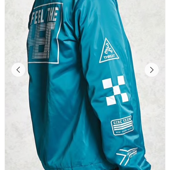 Forever 21 Blue Racer Jacket - Picture 4 of 4